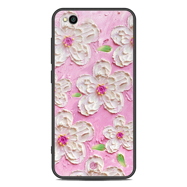 Floral Series Soft Phone Case - Premium Glass Case - Design 5 - Xiaomi Redmi Go