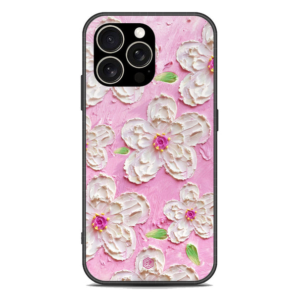 Floral Series Soft Phone Case - Premium Glass Case - Design 5 - iPhone 15 Pro