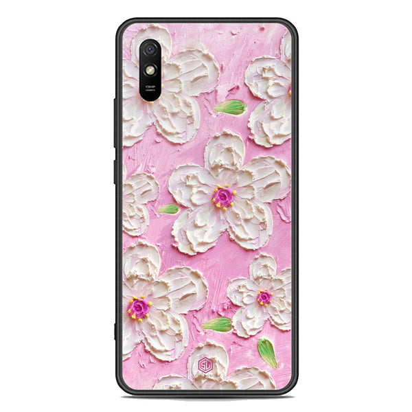 Floral Series Soft Phone Case - Premium Glass Case - Design 5 - Xiaomi Redmi 9A