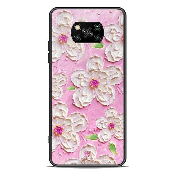 Floral Series Soft Phone Case - Premium Glass Case - Design 5 - Xiaomi Poco X3