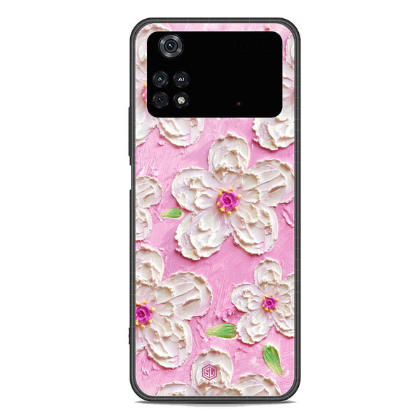 Floral Series Soft Phone Case - Premium Glass Case - Design 5 - Xiaomi Poco M4 Pro 5G