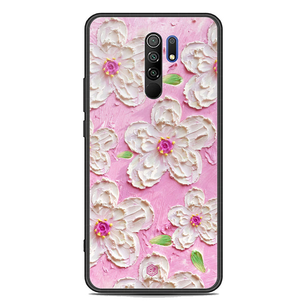 Floral Series Soft Phone Case - Premium Glass Case - Design 5 - Xiaomi Poco M2