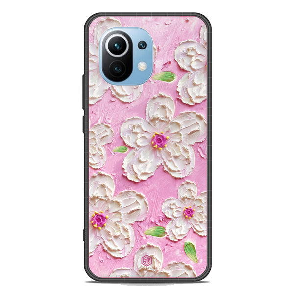 Floral Series Soft Phone Case - Premium Glass Case - Design 5 - Xiaomi Mi 11