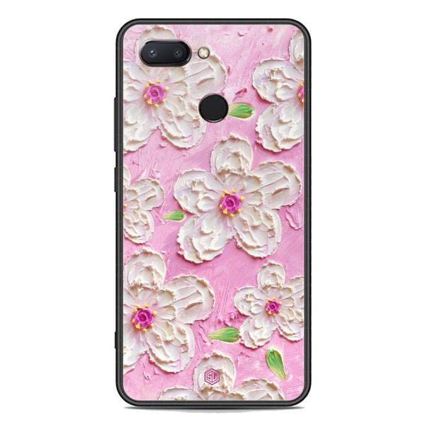 Floral Series Soft Phone Case - Premium Glass Case - Design 5 - Xiaomi Mi 8 Lite