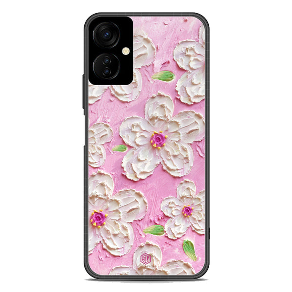 Floral Series Soft Phone Case - Premium Glass Case - Design 5 - Tecno Spark 9T