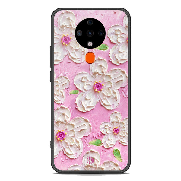 Floral Series Soft Phone Case - Premium Glass Case - Design 5 - Tecno Spark 6