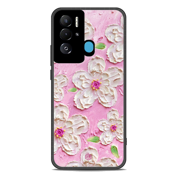 Floral Series Soft Phone Case - Premium Glass Case - Design 5 - Tecno Pova Neo