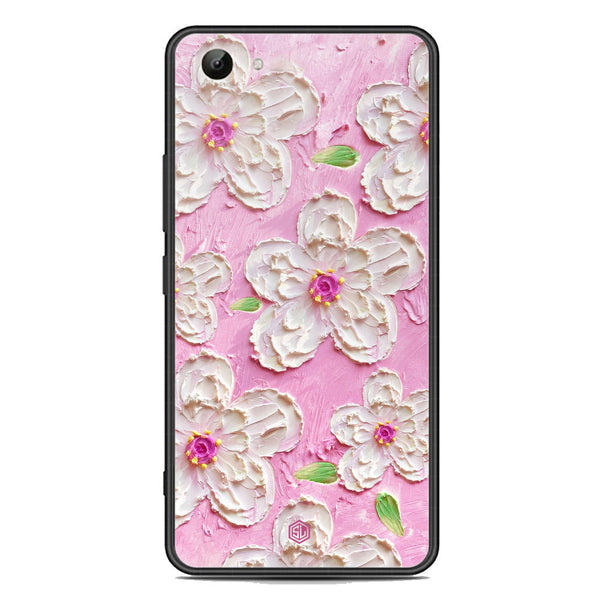 Floral Series Soft Phone Case - Premium Glass Case - Design 5 - Vivo Y81