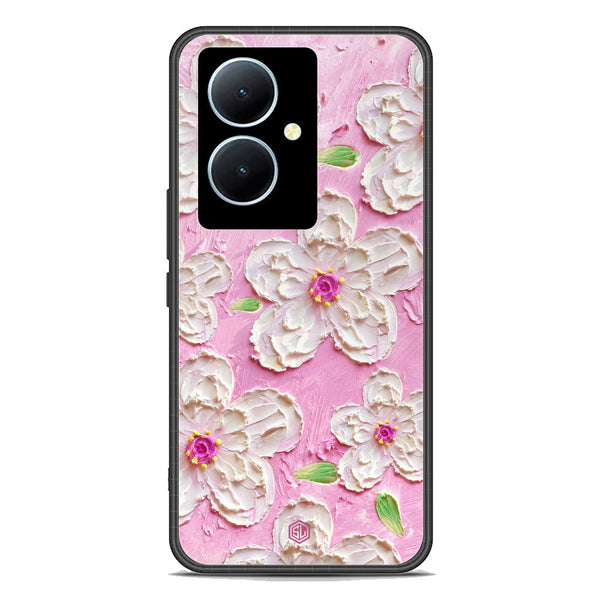 Floral Series Soft Phone Case - Premium Glass Case - Design 5 - Vivo Y78 Plus 5G