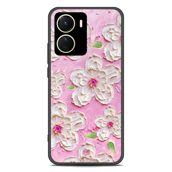 Floral Series Soft Phone Case - Premium Glass Case - Design 5 - Vivo Y56 5G