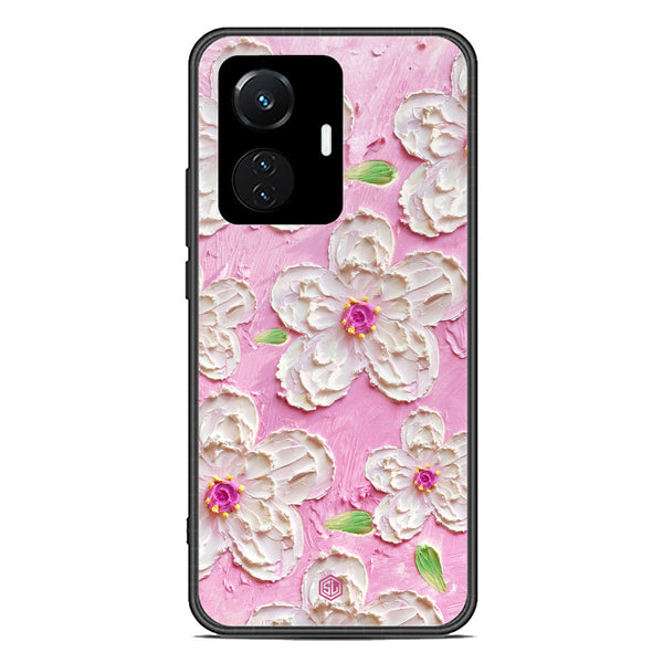 Floral Series Soft Phone Case - Premium Glass Case - Design 5 - Vivo Y55 4G
