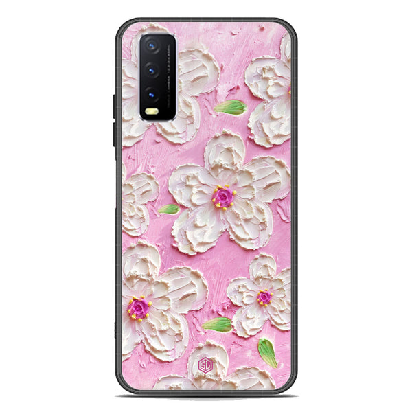 Floral Series Soft Phone Case - Premium Glass Case - Design 5 - Vivo Y12a