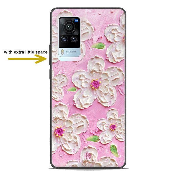 Floral Series Soft Phone Case - Premium Glass Case - Design 5 - Vivo X60