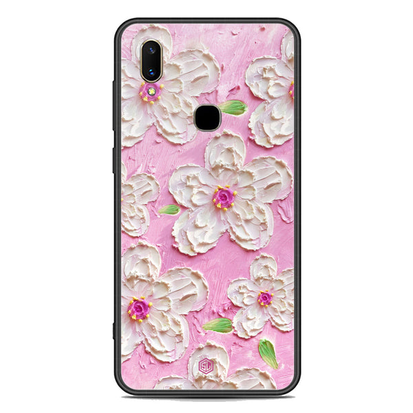 Floral Series Soft Phone Case - Premium Glass Case - Design 5 - Vivo V11 Pro