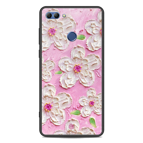 Floral Series Soft Phone Case - Premium Glass Case - Design 5 - Huawei Y9 2018