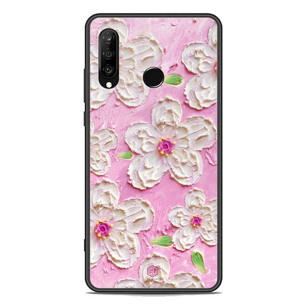 Floral Series Soft Phone Case - Premium Glass Case - Design 5 - Huawei Nova 4e