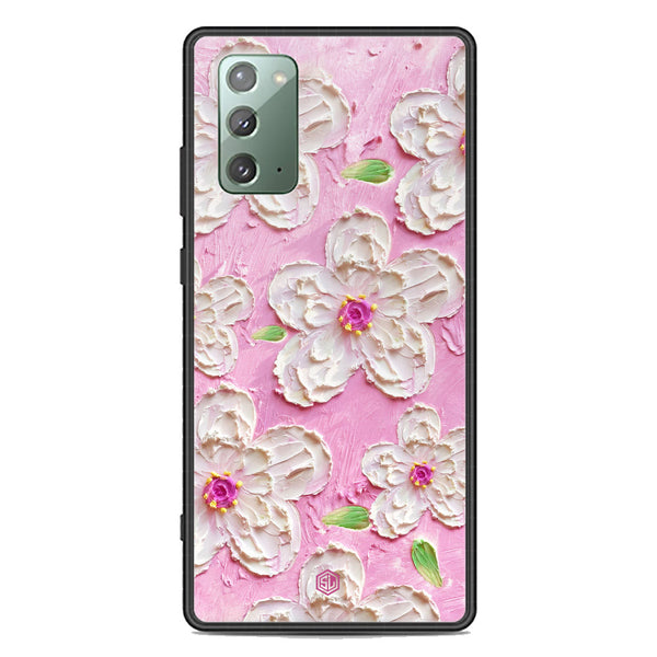 Floral Series Soft Phone Case - Premium Glass Case - Design 5 - Samsung Galaxy Note 20