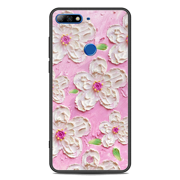 Floral Series Soft Phone Case - Premium Glass Case - Design 5 - Huawei Honor 7C