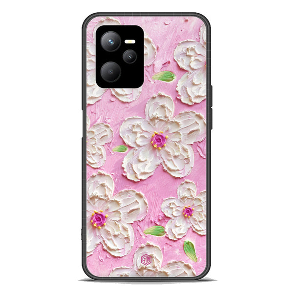 Floral Series Soft Phone Case - Premium Glass Case - Design 5 - Realme Q5