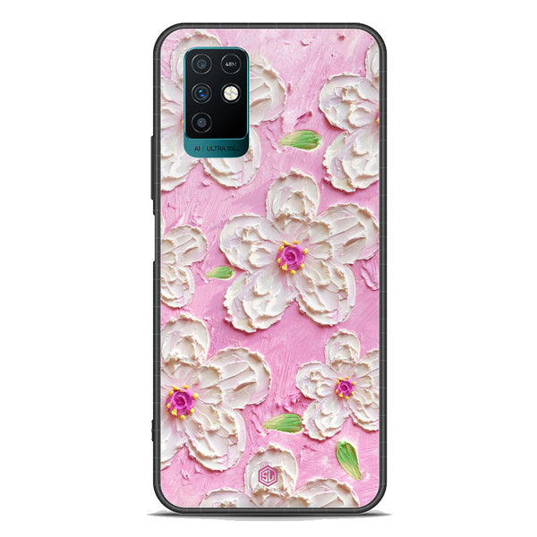 Floral Series Soft Phone Case - Premium Glass Case - Design 5 - Infinix Note 10