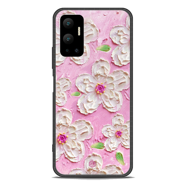 Floral Series Soft Phone Case - Premium Glass Case - Design 5 - Infinix Hot 12