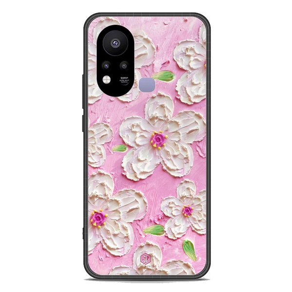 Floral Series Soft Phone Case - Premium Glass Case - Design 5 - Infinix Hot 11s