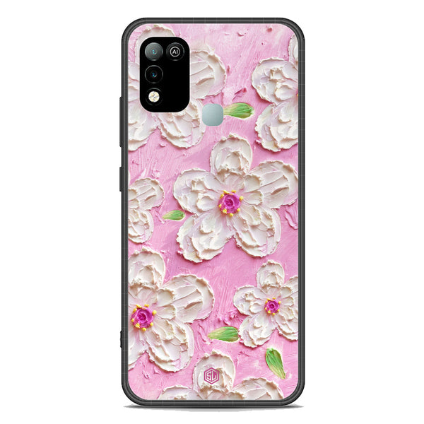 Floral Series Soft Phone Case - Premium Glass Case - Design 5 - Infinix Hot 10 Play