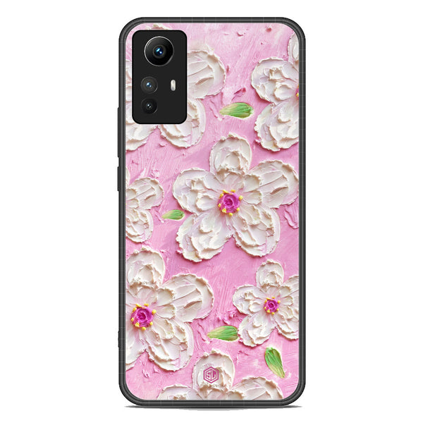 Floral Series Soft Phone Case - Premium Glass Case - Design 5 - Xiaomi Redmi Note 12S