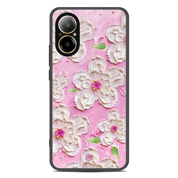Floral Series Soft Phone Case - Premium Glass Case - Design 5 - Realme C67 4G