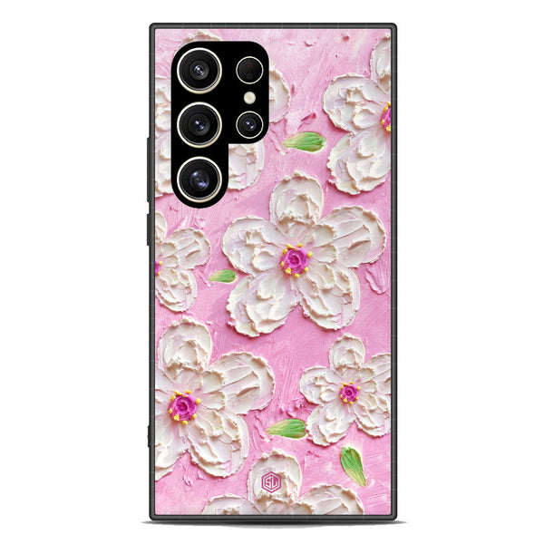 Floral Series Soft Phone Case - Premium Glass Case - Design 5 - Samsung Galaxy S24 Ultra
