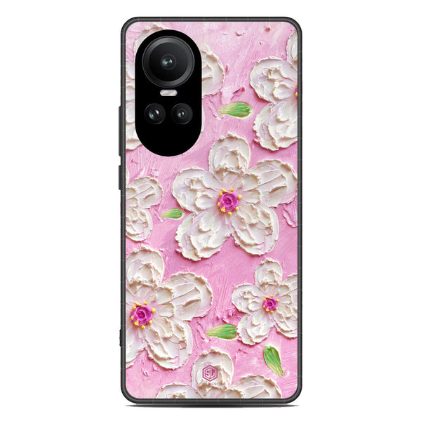 Floral Series Soft Phone Case - Premium Glass Case - Design 5 - Oppo Reno 10 Pro