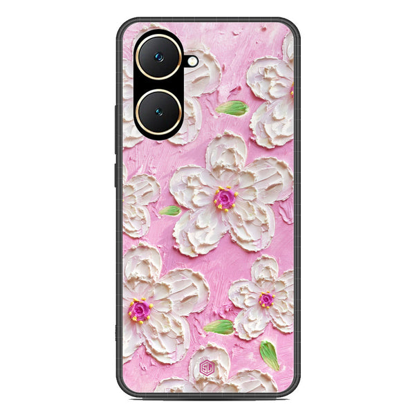 Floral Series Soft Phone Case - Premium Glass Case - Design 5 - Vivo Y03