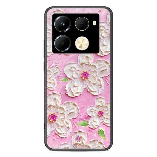Floral Series Soft Phone Case - Premium Glass Case - Design 5 - Infinix Note 40 Pro