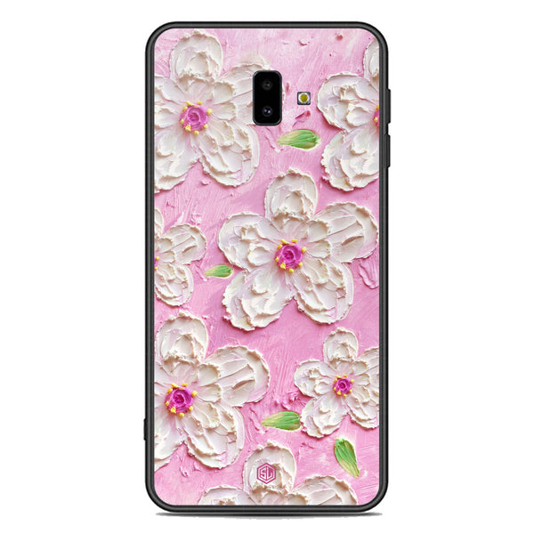 Floral Series Soft Phone Case - Premium Glass Case - Design 5 - Samsung Galaxy J6 Plus 2018