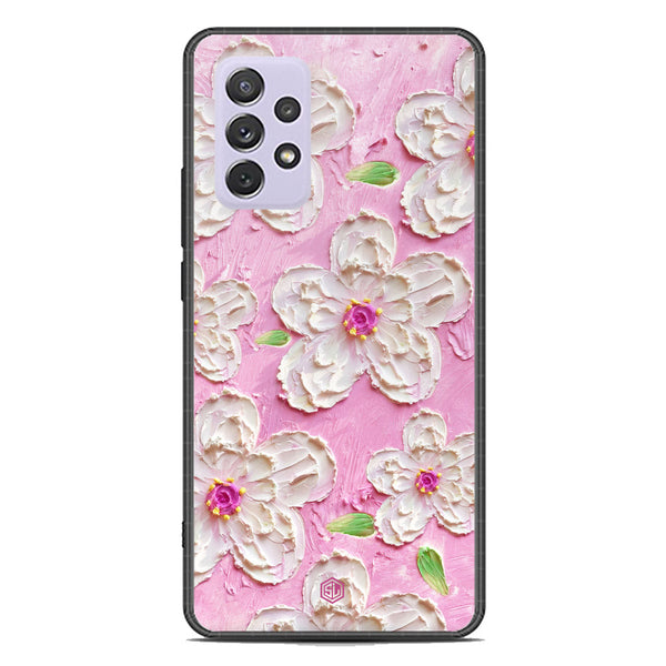 Floral Series Soft Phone Case - Premium Glass Case - Design 5 - Samsung Galaxy A72