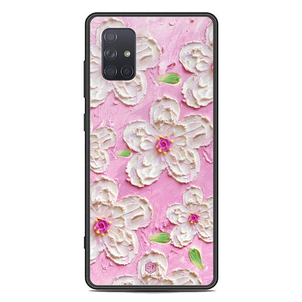 Floral Series Soft Phone Case - Premium Glass Case - Design 5 - Samsung Galaxy A71