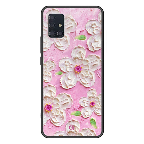 Floral Series Soft Phone Case - Premium Glass Case - Design 5 - Samsung Galaxy A51