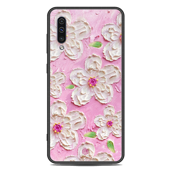 Floral Series Soft Phone Case - Premium Glass Case - Design 5 - Samsung Galaxy A50