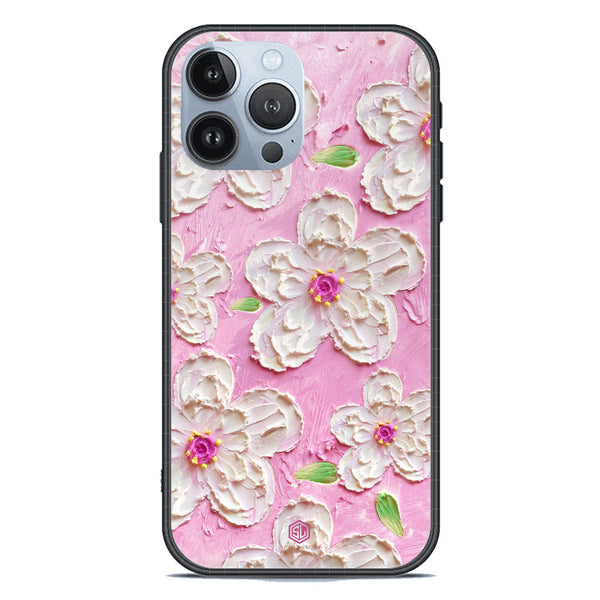 Floral Series Soft Phone Case - Premium Glass Case - Design 5 - iPhone 13 Pro Max