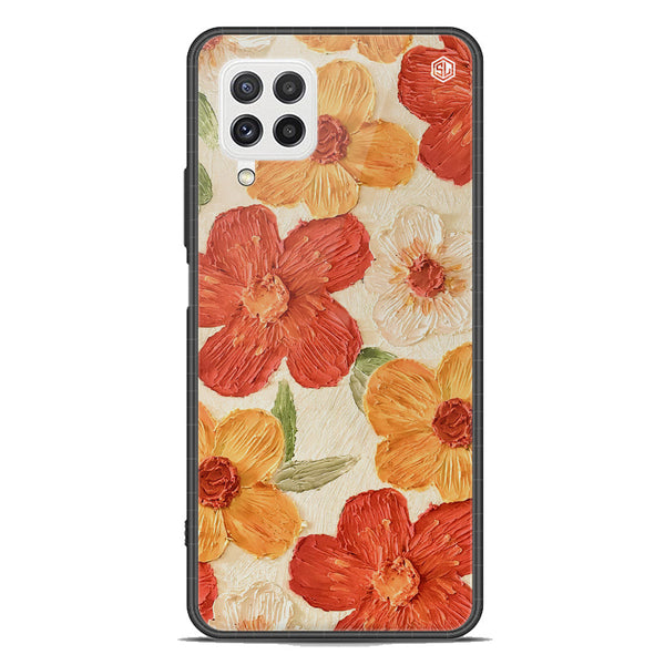 Floral Series Soft Phone Case - Premium Glass Case - Design 6 - Samsung Galaxy A22 4G