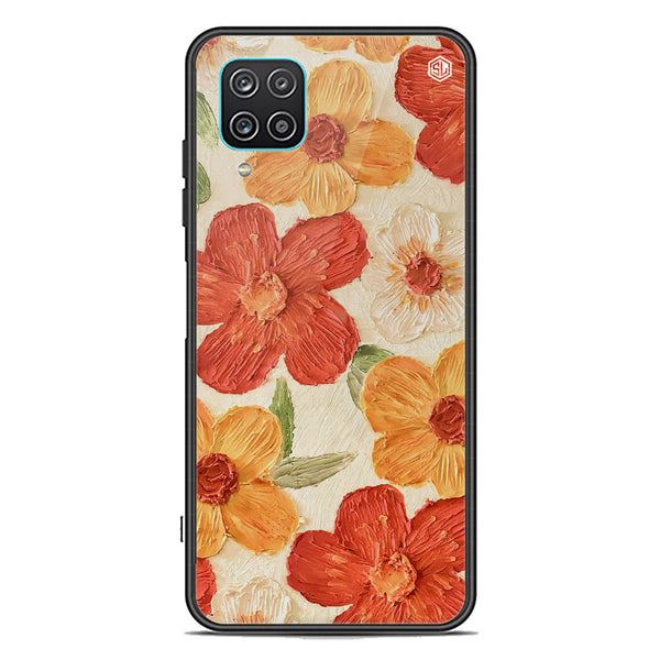 Floral Series Soft Phone Case - Premium Glass Case - Design 6 - Samsung Galaxy A12