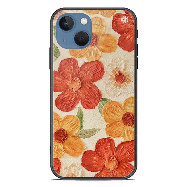 Floral Series Soft Phone Case - Premium Glass Case - Design 6 - iPhone 13