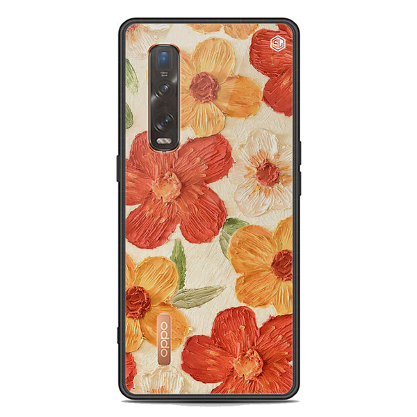 Floral Series Soft Phone Case - Premium Glass Case - Design 6 - Oppo Find X2 Pro