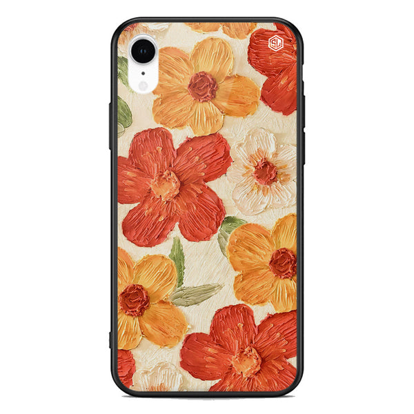 Floral Series Soft Phone Case - Premium Glass Case - Design 6 - iPhone XR