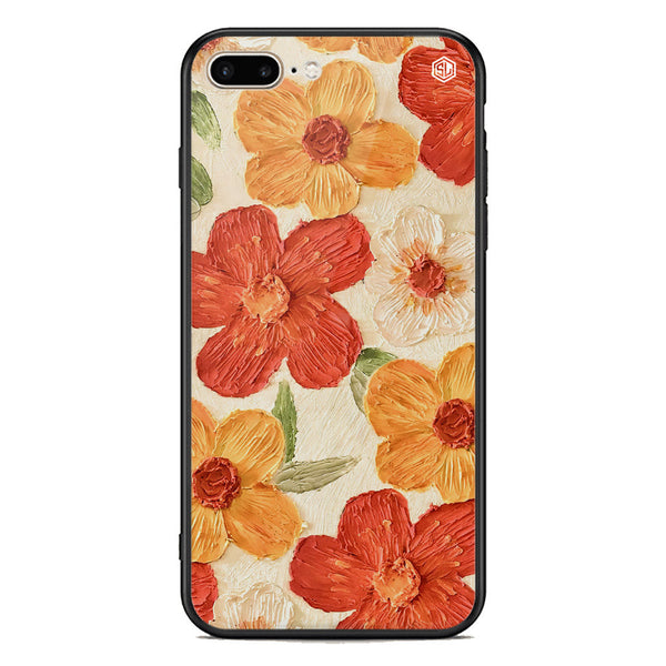 Floral Series Soft Phone Case - Premium Glass Case - Design 6 - iPhone 8 Plus / 7 Plus