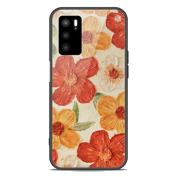 Floral Series Soft Phone Case - Premium Glass Case - Design 6 - Oppo A16