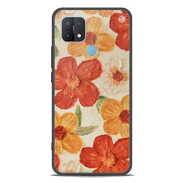 Floral Series Soft Phone Case - Premium Glass Case - Design 6 - Oppo A15