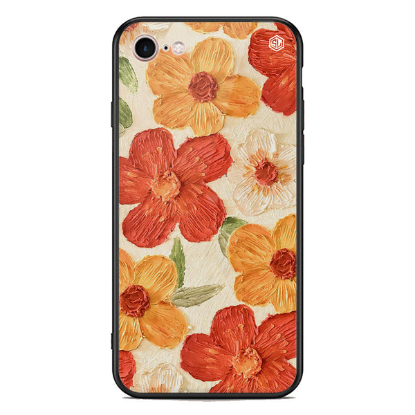 Floral Series Soft Phone Case - Premium Glass Case - Design 6 - iPhone 8 / 7