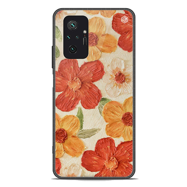 Floral Series Soft Phone Case - Premium Glass Case - Design 6 - Xiaomi Redmi Note 10 Pro Max