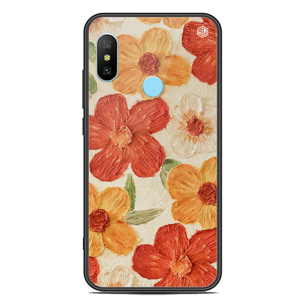 Floral Series Soft Phone Case - Premium Glass Case - Design 6 - Xiaomi Redmi Note 6 Pro